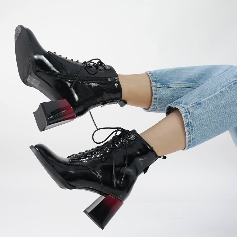 BOTINE ELEGANTE CU TOC DEGRADE