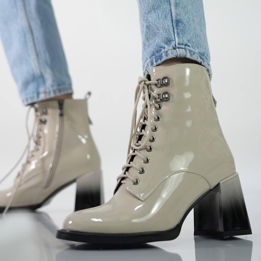 BOTINE ELEGANTE CU TOC DEGRADE