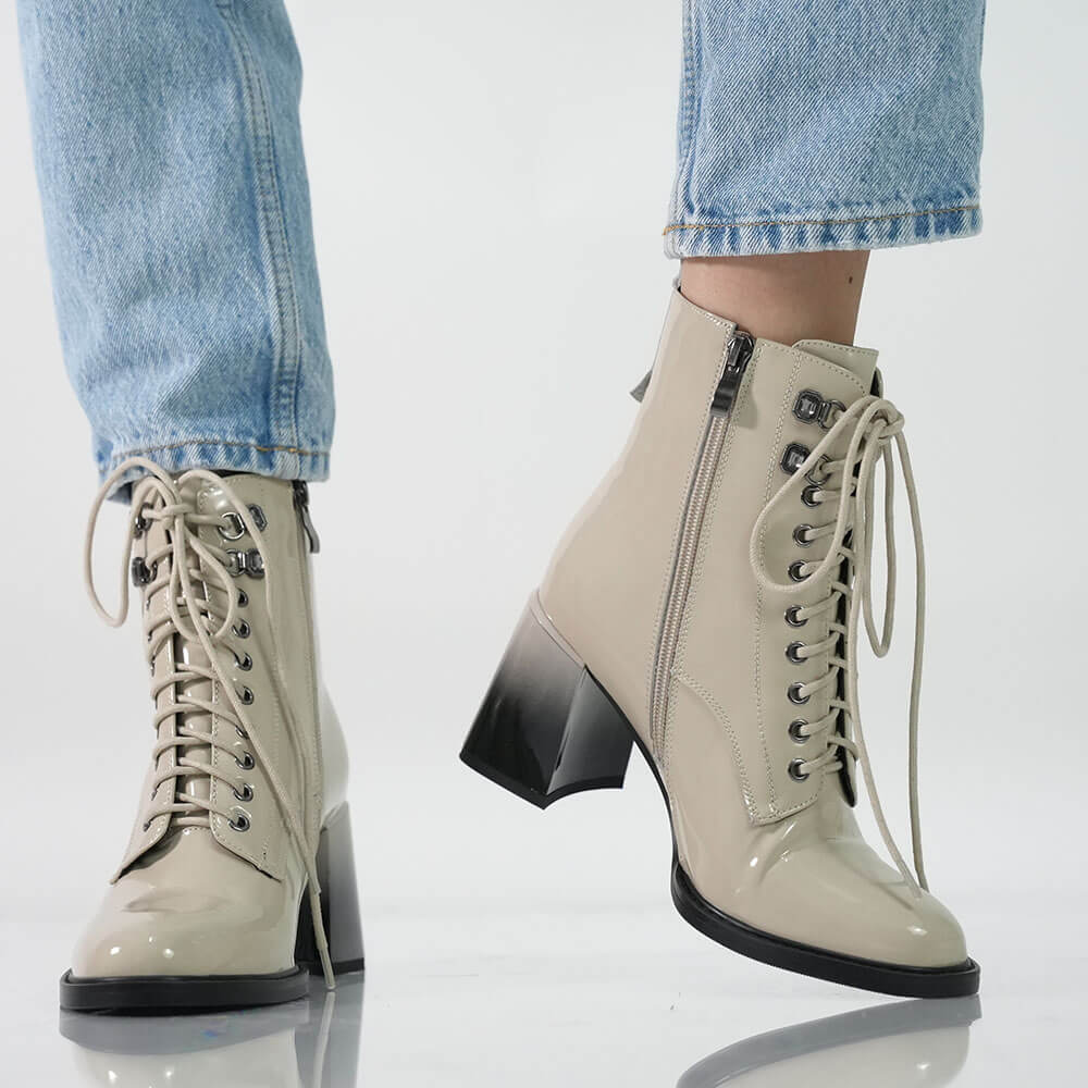 BOTINE ELEGANTE CU TOC DEGRADE