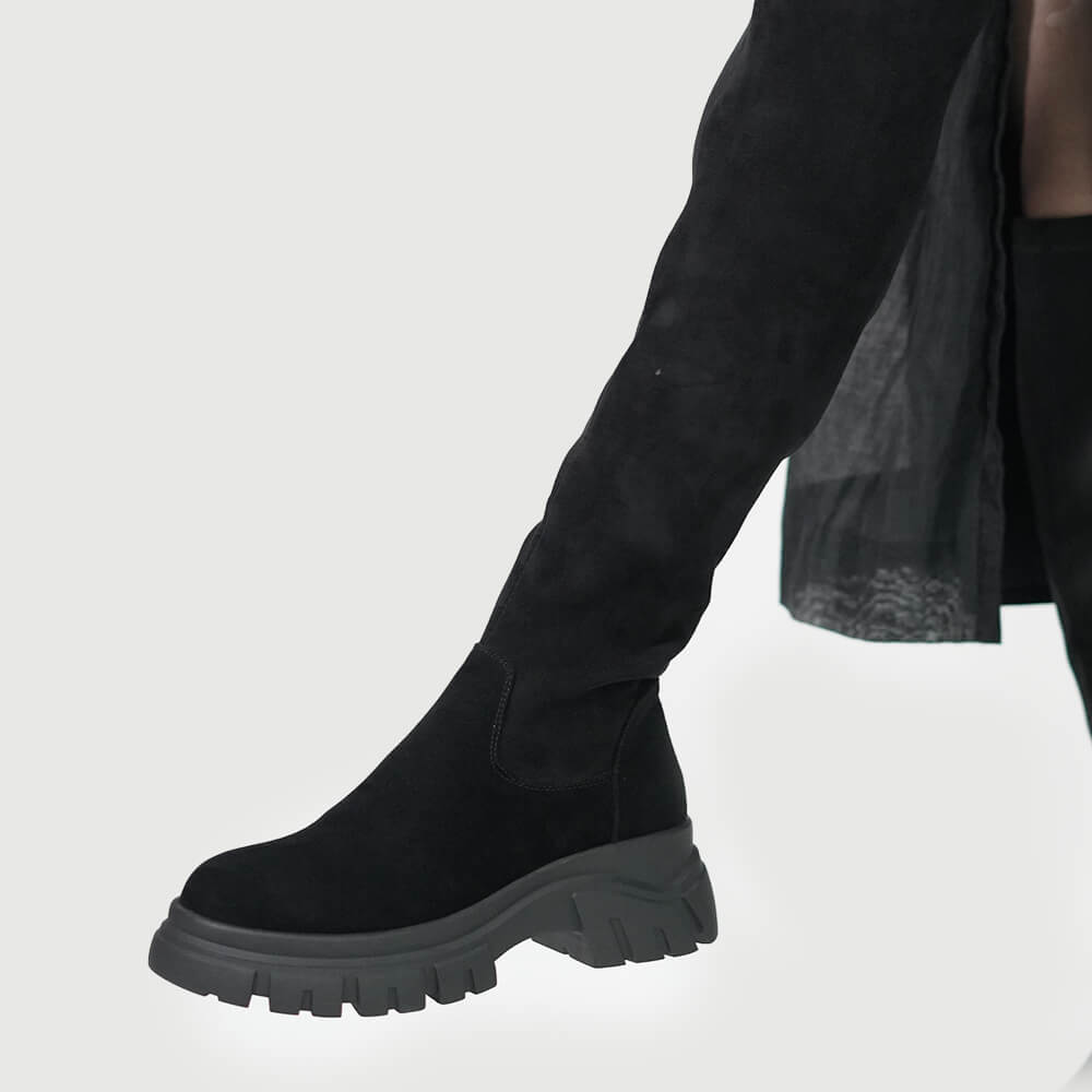 Cizme overknee stretch